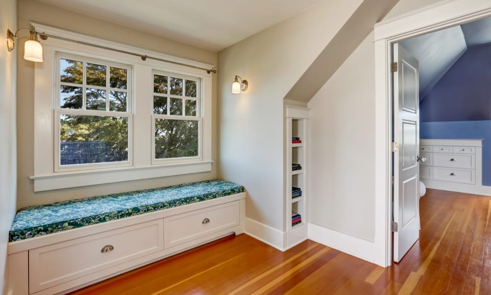 17 Homemade Window Seat Plans You Can, Bookcase With Window Seat Plans