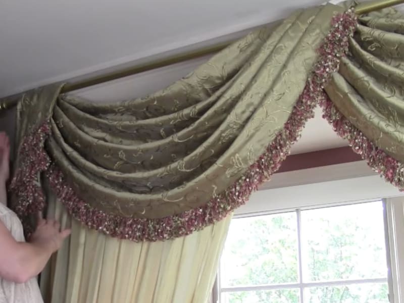 4 Easy Steps To Hang A Window Scarf, How To Hang 2 Scarf Curtains