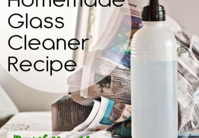 Homemade glass cleaner recipe