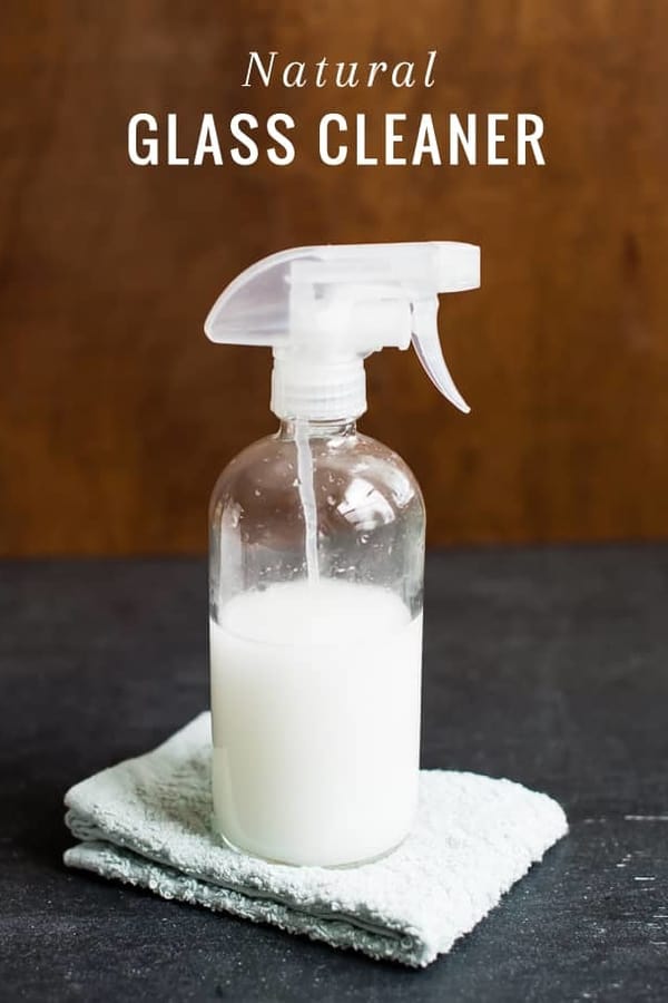 Natural glass cleaner with surprise ingredient