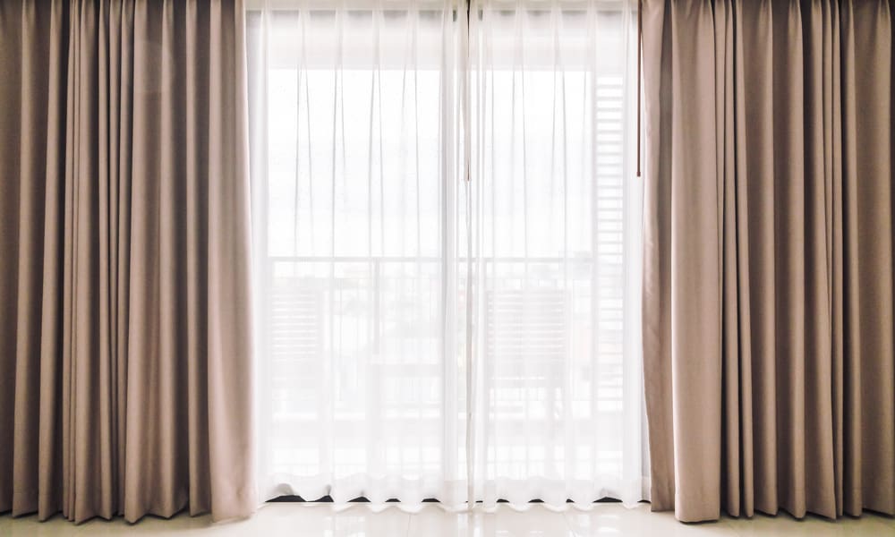 Thick soundproof curtains
