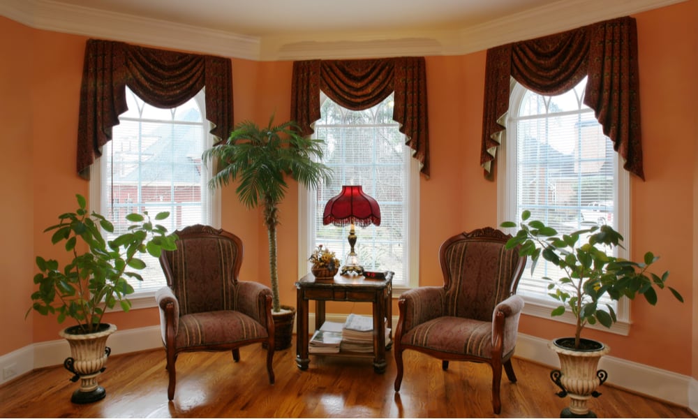 31 Stylish Bay Window Ideas Design, Living Room Bay Window Treatment Ideas