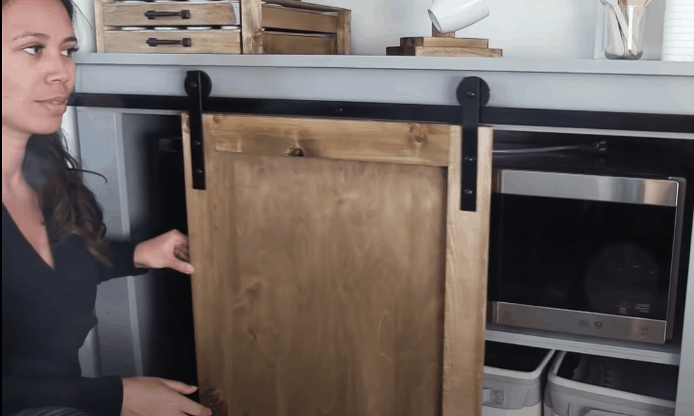 19 Homemade Barn Door Hardware Plans, Diy Sliding Cabinet Barn Door Hardware