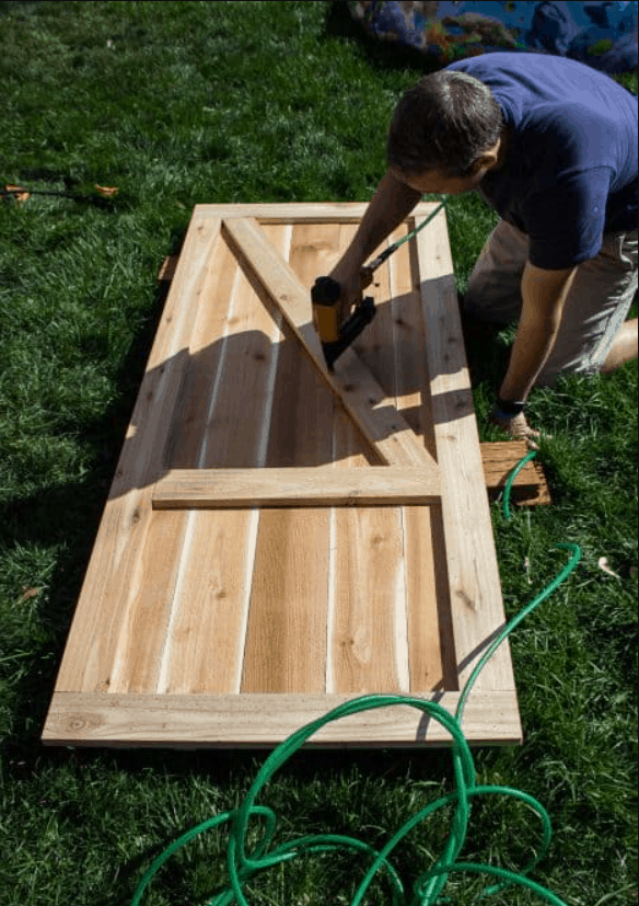 Build a Simple Cedar Shed Door