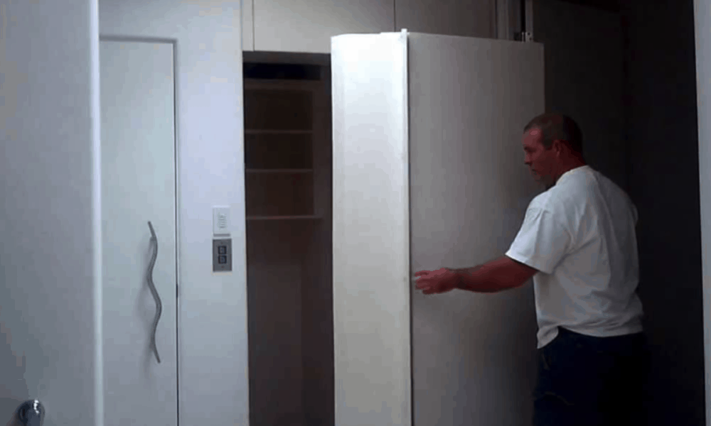 19 Easy Homemade Door Plans, Making A False Bookcase Doorway