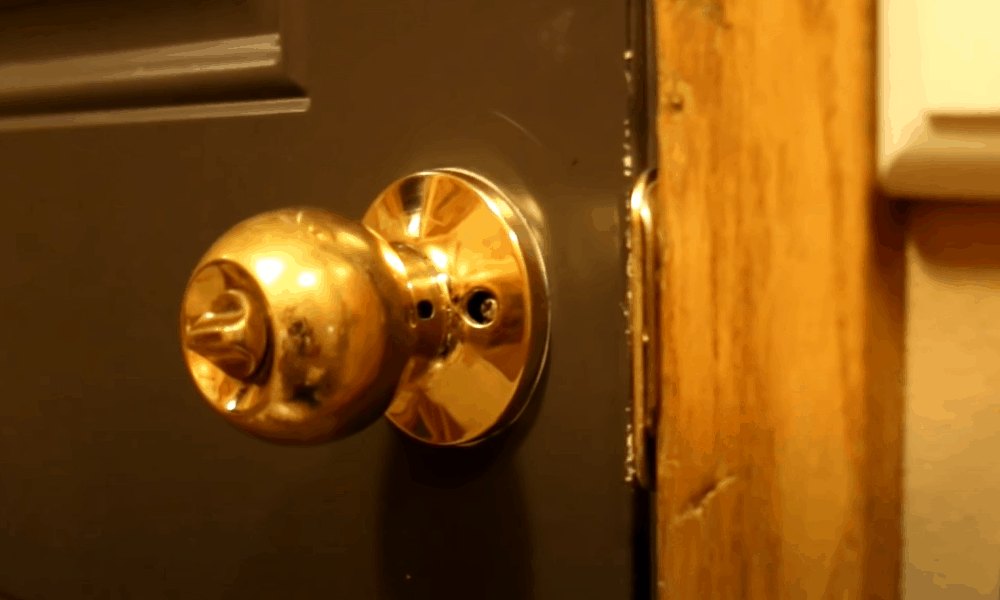Examine the Door for Exposed Screws