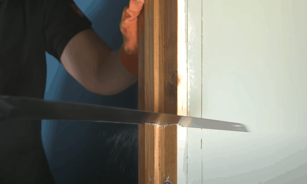 Remove the old door frame