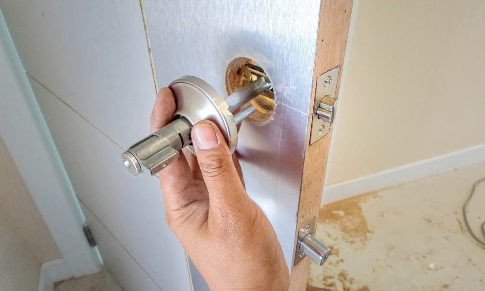 How To Remove Door Knob With Without, Garage Door Handle Cover Plate