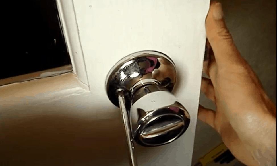 Remove screws from the lock