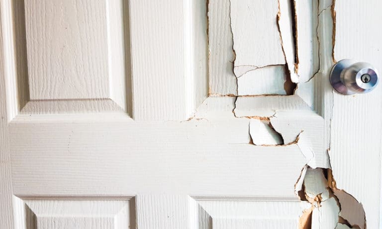 cracks on your door