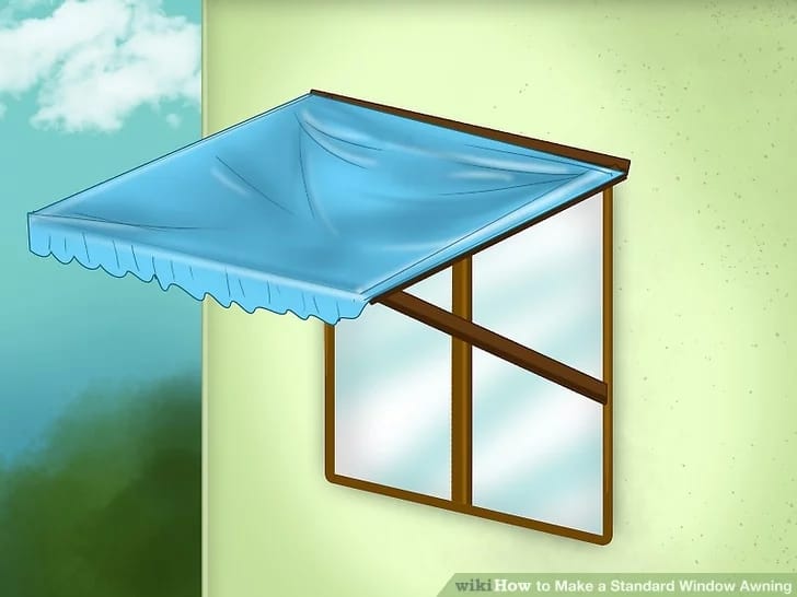 How to Make a Standard Window Awning – WikiHow