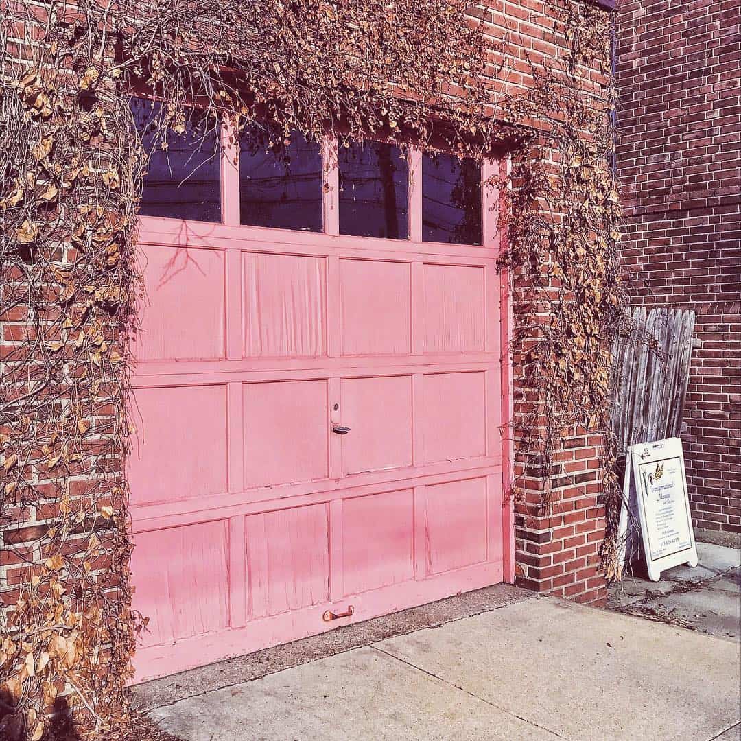 Bold Pink Garage Door